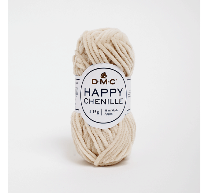 Пряжа велюрова DMC Happy Chenille (Хеппи Шиніл) 10 світло-бежевий