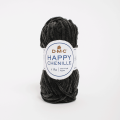 Пряжа велюрова DMC Happy Chenille (Хеппі Шиніл) 22 чорний