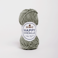 Пряжа велюрова DMC Happy Chenille  23 сірозелений