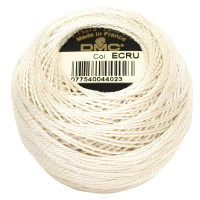 Нитки бавовняні для вишивання Dmc Pearl Cotton арт. 116/12 (дмс прел котон 12) ecru
