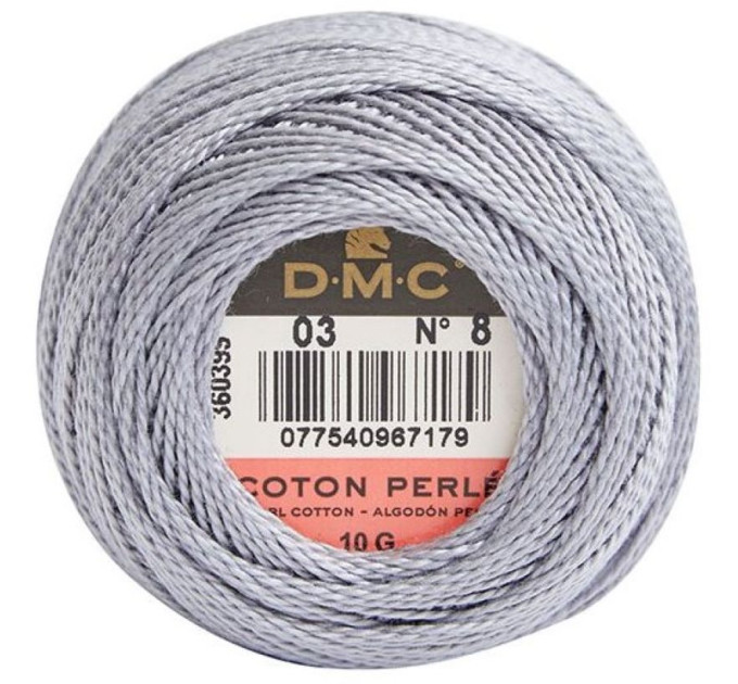 Нитки бавовняні для вишивання Dmc Pearl Cotton арт. 116/8 (дмс прел котон 8) 03