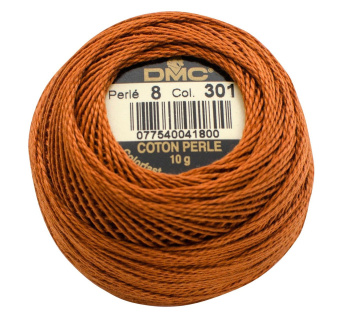 Нитки бавовняні для вишивання Dmc Pearl Cotton арт. 116/8 (дмс прел котон 8) 301
