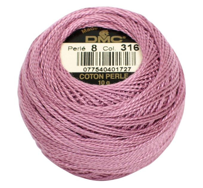 Нитки бавовняні для вишивання Dmc Pearl Cotton арт. 116/8 (дмс прел котон 8) 316