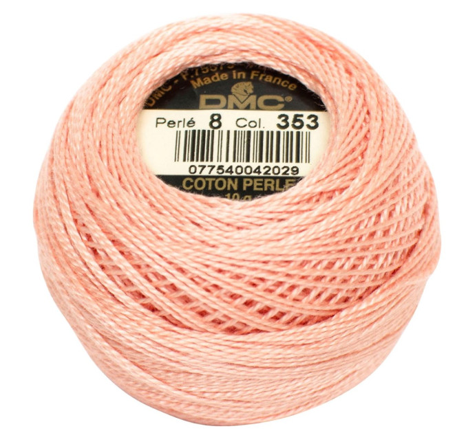 Нитки бавовняні для вишивання Dmc Pearl Cotton арт. 116/8 (дмс прел котон 8) 353