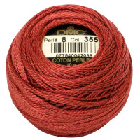 Нитки бавовняні для вишивання Dmc Pearl Cotton арт. 116/8 (дмс прел котон 8) 355