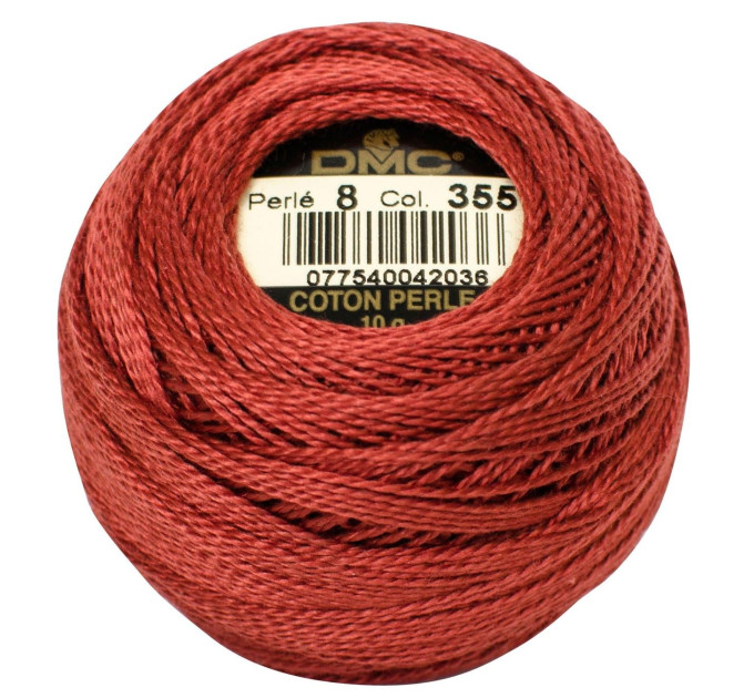 Нитки бавовняні для вишивання Dmc Pearl Cotton арт. 116/8 (дмс прел котон 8) 355