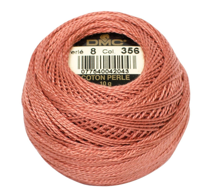 Нитки бавовняні для вишивання Dmc Pearl Cotton арт. 116/8 (дмс прел котон 8) 356