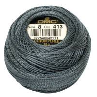 Нитки бавовняні для вишивання Dmc Pearl Cotton арт. 116/8 (дмс прел котон 8) 413