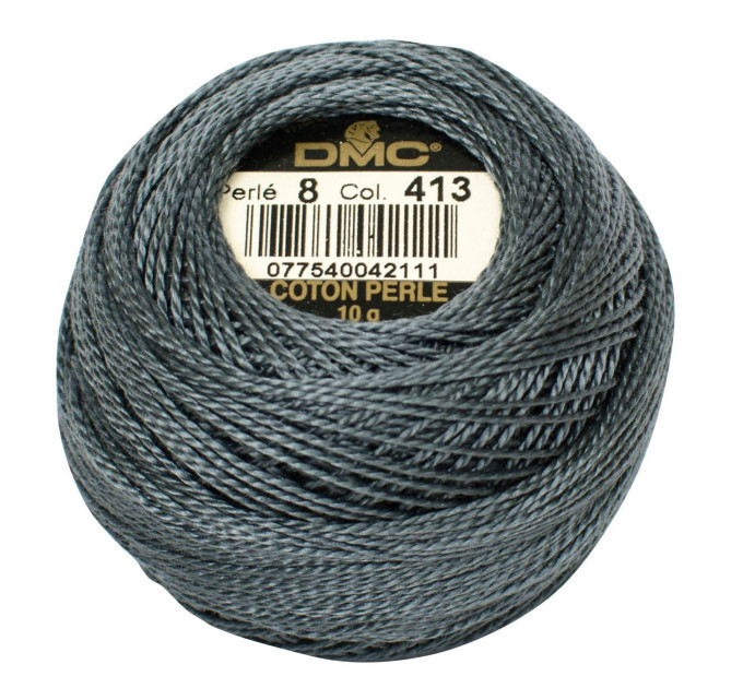 Нитки бавовняні для вишивання Dmc Pearl Cotton арт. 116/8 (дмс прел котон 8) 413