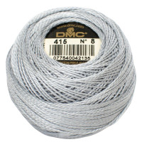 Нитки бавовняні для вишивання Dmc Pearl Cotton арт. 116/8 (дмс прел котон 8) 415