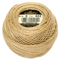 Нитки бавовняні для вишивання Dmc Pearl Cotton арт. 116/8 (дмс прел котон 8) 422