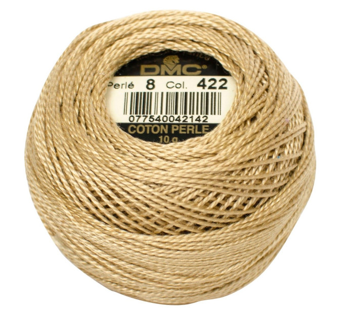 Нитки бавовняні для вишивання Dmc Pearl Cotton арт. 116/8 (дмс прел котон 8) 422