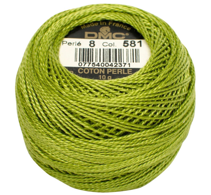 Нитки бавовняні для вишивання Dmc Pearl Cotton арт. 116/8 (дмс прел котон 8) 581