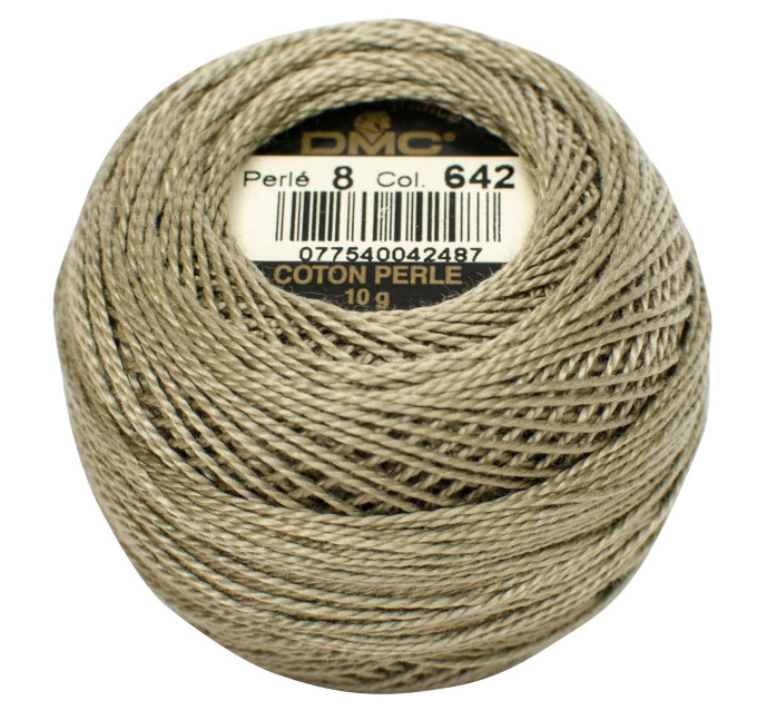 Нитки бавовняні для вишивання Dmc Pearl Cotton арт. 116/8 (дмс прел котон 8) 642