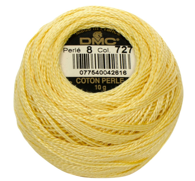 Нитки бавовняні для вишивання Dmc Pearl Cotton арт. 116/8 (дмс прел котон 8) 727