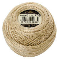 Нитки бавовняні для вишивання Dmc Pearl Cotton арт. 116/8 (дмс прел котон 8) 739