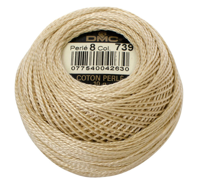 Нитки бавовняні для вишивання Dmc Pearl Cotton арт. 116/8 (дмс прел котон 8) 739