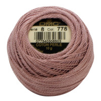 Нитки бавовняні для вишивання Dmc Pearl Cotton арт. 116/8 (дмс прел котон 8) 778