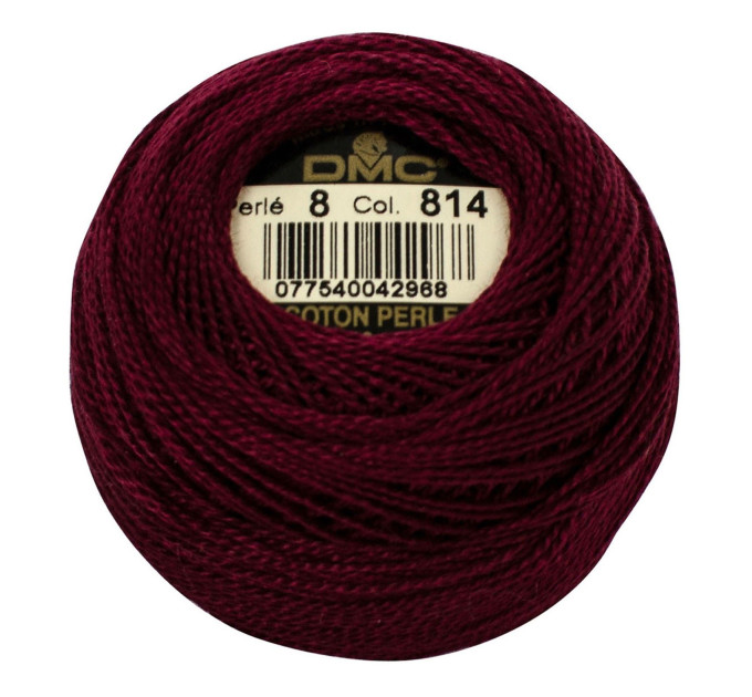 Нитки бавовняні для вишивання Dmc Pearl Cotton арт. 116/8 (дмс прел котон 8) 814
