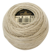 Нитки бавовняні для вишивання Dmc Pearl Cotton арт. 116/8 (дмс прел котон 8) 822