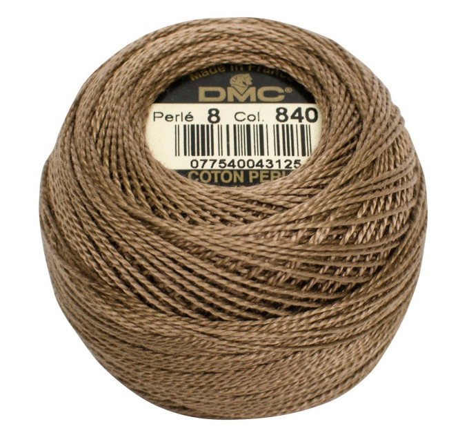 Нитки бавовняні для вишивання Dmc Pearl Cotton арт. 116/8 (дмс прел котон 8) 840