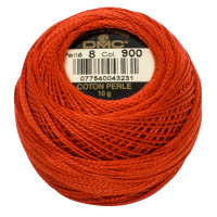 Нитки бавовняні для вишивання Dmc Pearl Cotton арт. 116/8 (дмс прел котон 8) 900