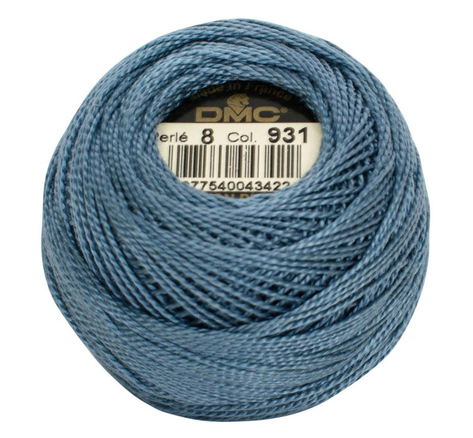 Нитки бавовняні для вишивання Dmc Pearl Cotton арт. 116/8 (дмс прел котон 8) 931