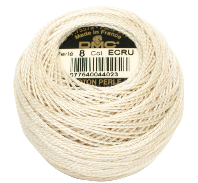 Нитки бавовняні для вишивання Dmc Pearl Cotton арт. 116/8 (дмс прел котон 8)  ecru