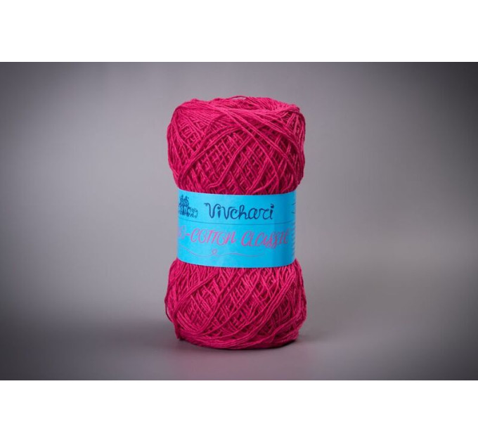 Пряжа Vivchari Ethno-Cotton Classic | Вівчарі Етно-Котон Класик 008 фуксія