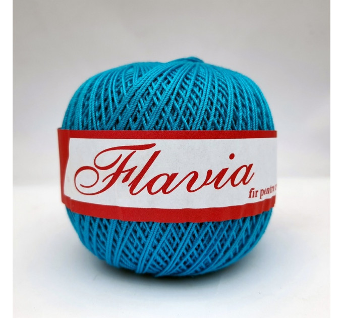 Пряжа Бавовняна Romanofir Flavia 0094 бірюза