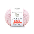Пряжа Gazzal Baby Cotton | Газзал Бебі Коттон 3411 світлий рожевий