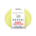Пряжа Gazzal Baby Cotton | Газзал Бебі Коттон 3413 св.жовтий