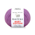 Пряжа Gazzal Baby Cotton | Газзал Бебі Коттон 3414 фіолетовий