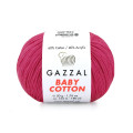 Пряжа Gazzal Baby Cotton | Газзал Бебі Коттон 3415 малина