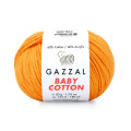 Пряжа Gazzal Baby Cotton | Газзал Бебі Коттон 3416 оранж