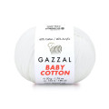 Пряжа Gazzal Baby Cotton | Газзал Бебі Коттон 3432 білий