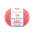 Пряжа Gazzal Baby Cotton | Газзал Бебі Коттон 3435 корал