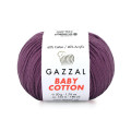 Пряжа Gazzal Baby Cotton | Газзал Бебі Коттон 3441 фіолетовий