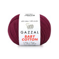 Пряжа Gazzal Baby Cotton | Газзал Бебі Коттон 3442 рубін