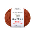 Пряжа Gazzal Baby Cotton | Газзал Бебі Коттон 3453 теракот