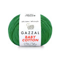 Пряжа Gazzal Baby Cotton | Газзал Бебі Коттон 3456 зелений