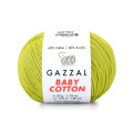 Пряжа Gazzal Baby Cotton | Газзал Бебі Коттон 3457 світла оливка