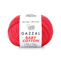 Пряжа Gazzal Baby Cotton | Газзал Бебі Коттон 3458 корал неон