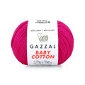 Пряжа Gazzal Baby Cotton | Газзал Бебі Коттон 3461 малиновий неон