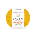 Пряжа Gazzal Baby Cotton XL | Газзал Бебі Коттон ХЛ 3417 жовтий