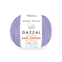 Пряжа Gazzal Baby Cotton XL | Газзал Бебі Коттон ХЛ 3420 фіолетовий Пряжа Gazzal Baby Cotton XL | Газзал Бебі Коттон ХЛ 3420 фіолетовий