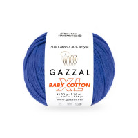 Пряжа Gazzal Baby Cotton XL | Газзал Бебі Коттон ХЛ 3421 електрик Пряжа Gazzal Baby Cotton XL | Газзал Бебі Коттон ХЛ 3421 електрик