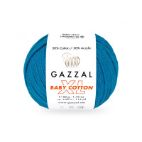Пряжа Gazzal Baby Cotton XL | Газзал Бебі Коттон ХЛ 3428 темн.бір Пряжа Gazzal Baby Cotton XL | Газзал Бебі Коттон ХЛ 3428 темн.бір