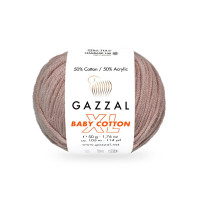 Пряжа Gazzal Baby Cotton XL | Газзал Бебі Коттон ХЛ 3434 мокко Пряжа Gazzal Baby Cotton XL | Газзал Бебі Коттон ХЛ 3434 мокко