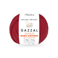 Пряжа Gazzal Baby Cotton XL | Газзал Бебі Коттон ХЛ 3439 червоний Пряжа Gazzal Baby Cotton XL | Газзал Бебі Коттон ХЛ 3439 червоний